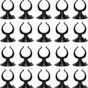 Aquarium Suction Cup, Aquarium Sucker Clip, Suction Cups Airline Tubing Holder, Fish Tank Accessories for Aquarium Fish Tank, Black, 1.1" 20 Pcs 20 Pcs