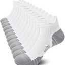 Women's Athletic Running Socks Low Cut Cushioned Sport Ankle Socks 6 Pairs