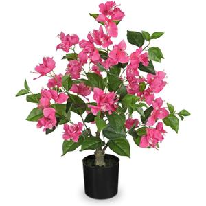 26.3 Large Fake Plants Artificial Flowers Bougainvillea Artificial Plants Trees Indoor Pots, Faux Plants Perfect for Home Decor, Living Room Table Decor, Bedroom Shelf Decor, Dining Room Decor