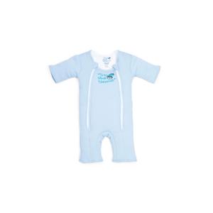 Magic Sleepsuit Baby Merlin's Cotton Baby Swaddle Transition Product - Soft and Cozy Design, Double Zipper for Easy Diaper Changes, Promotes Safe Sleep, 3-6 Months - Blue - Small (12-18lbs)