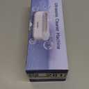 KUNPHY Ultrasonic Jewelry Cleaner, Jewelry Cleaner Machine 12oz 46KHz, Professional Sonic Cleaner with One-Touch Operation, Sonic Cleaner for Rings, Glasses, Jewelry, Dentures White