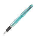 PILOT MR Retro Pop Collection Fountain Pen in Gift Box, Turquoise Barrel with Dots Accent, Fine Point Stainless Steel Nib, Refillable Black Ink (91436)