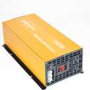 2500W Pure Sine Wave Inverter-36V DC to 110V 120V AC Power Converter with 2 AC Outlets, 36 Volt Power Inverter for Truck, Rv, Camping, Home, Emergency Power (Golden)