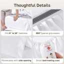 California Design Den King Size Sheets Set - 1000 Thread Count Sateen, Thick and Natural 100% Cotton King Bed Sheets, Deep Pockets, Durable Bedding Set - White