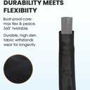 2025 Upgraded 50FT Non-Expanding Garden Hose, Lightweight, Flexible Ultra-Light Water Hose, Burst-Resistant, Lead-Free, Anti-Kink, High-Pressure