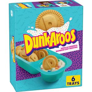 Dunkaroos Vanilla Cookies and Rainbow Chip Frosting, 1 oz, 6 ct Best BY: sep 11 2025