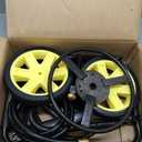 Garden 2-Wheel Hose Reel Cart, Residential Duty Hose Reel with Wheels, Outdoor Water Hose Reel for Backyard, Garden, or Lawn, Metal Hose Carts (175ft Hose Capacity)