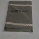 Linen Style Rustic Washable Placemats Set of 6,Woven Cloth Textured Heat Resistant Non-Slip Placemat with lace Trim for Kitchen Dining Patio Table Decor, Olive Green