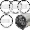 4 Pcs 20 oz Tumbler Lids Tumbler Replacement Lids Replacement Spill Proof Splash Resistant Slider for 3.2 Inch Cup Mouth Tumbler Cup (20 oz)