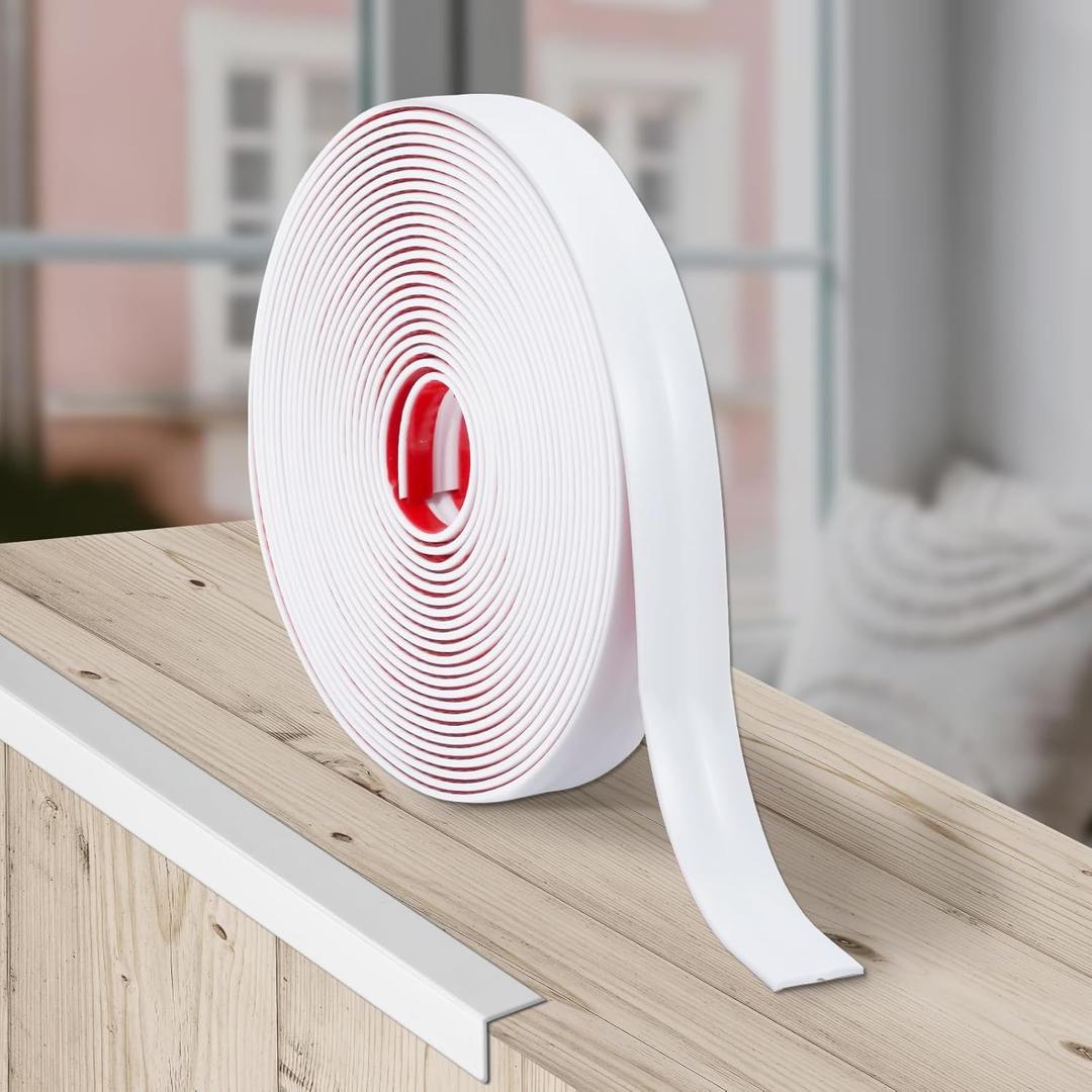 10Ft Peel and Stick Molding Trim, Flexible 1.57in Self-Adhesive Wall Trim, Inside & Outside Corner Protector, Baseboard Edge Guard for Walls, Windows, Tables, DIY Home Decoration