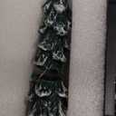 DN DECONATION 4PCS Christmas Tree Tall Candlesticks with Remote, LED Christmas Flameless Taper Candles Battery Operated, Frosted Tree Fake Candle Sticks for Xmas Table Decor Window Decorations (Set of 4)