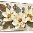 Large Canvas Abstract Wall Art for Living Room Restaurant Depiction Golden Flowers Painting Wall Decor for Bedroom Office Decor Printing Artwork Pictures Home Decor 30x60 in Wood Frame