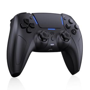 JDDWIN Wireless Gaming Controller Compatible with PS5/Android/PC, with LED Lights, Bluetooth,Hall Effect Joystick, Dual Vibration, 3.5mm Audio Jack, 6-Axis Motion Contro Gamepad with Speaker