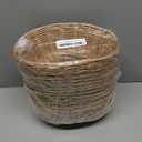 20 Pack Oval Poly Wicker Basket, 9 x 6 x 2.6 Inch Poly Wicker Bread Baskets, Medium Size Gift Baskets for Kitchen, Christmas Gifts, Centerpiece Display, Storing Bread, Fruits, Vegetables, by GNIEMCKIN