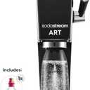 SodaStream Art Sparkling Water Maker (Black) with CO2 and Dishwasher Safe Bottle