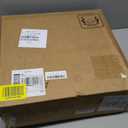 End Table with Diamond Handle, Nightstand/Bedside Table with Charging Station, Rustic Brown