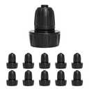MIXC 1/2 Inch Drip Irrigation Tubing Faucet Adapter, 3/4" to 1/2" Irrigation Hose Adapters, Rotating Lock Nut 3/4 Inch Barbed Drip Line Connector for Garden Irrigation Systems 10 Pack