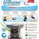 TubShroom Tub Drain Hair Catcher, Black Chrome  Protector and Catcher for Bathroom Drains, Fits 1.5 1.75 Bathtub Shower Drains