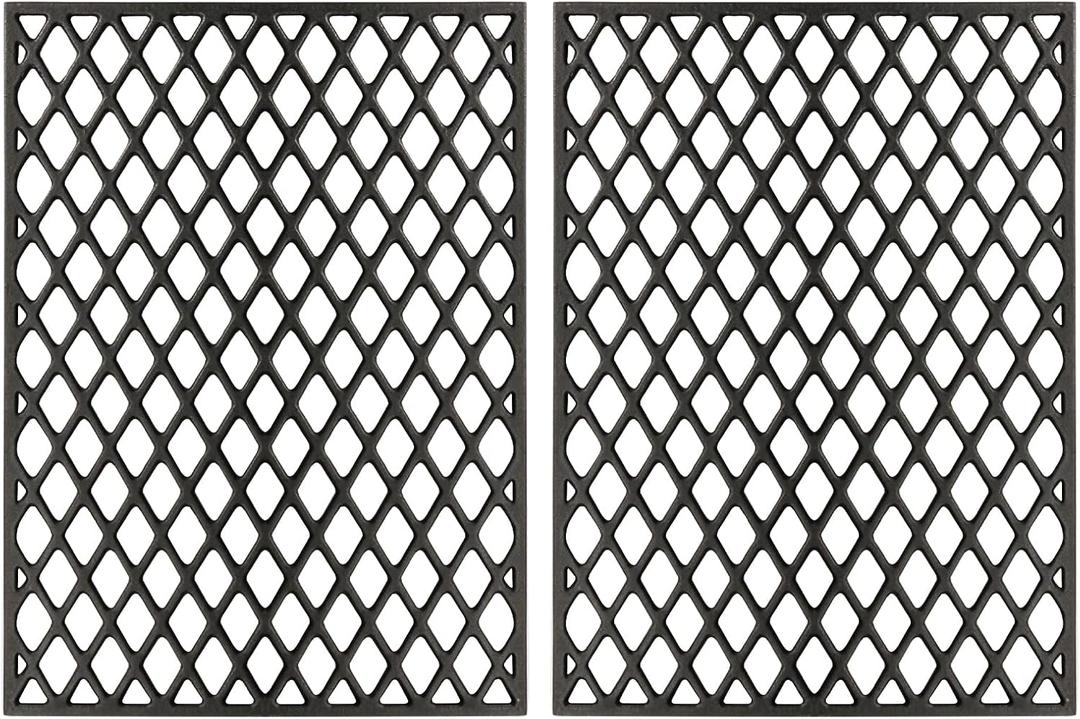 Utheer Cast Iron Grill Grate for Pit Boss 820 850 Series Grill, Pit Boss 820 Series Wood Pellet Grills, Fit Pit Boss Pro Series II 850 Wood Pellet Grill, Pit Boss Grill Replacement Parts, 2 Pack