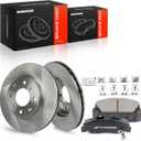A-Premium 9.45 inch (240mm) Front Vented Brake Rotors and Ceramic Pads Kit