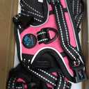 PHOEPET No Pull Dog Harnesses for Small Dogs Reflective Adjustable Front Clip Vest with Handle 2 Metal Rings 3 Buckles [Easy to Put on & Take Off](XS, Pink)