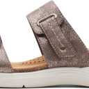 Clarks Women's April Dusk (5, Bronze Metallic Textile)