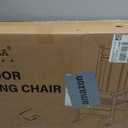 Ciokea Outdoor Rocking Chair, Black HDPE Rocking Chairs for Outside, All-Weather Comfortable Patio Rockers for Front Porch Deck Balcony