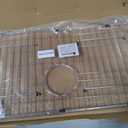 Sink Grid 26" X 14 1/16", Kitchen Sink Grid, Sink Protectors for Kitchen Sinks, Stainless Steel Material, Sink Bottom Grid with Rear Drain for Single Bowl (26" X 14 1/16")