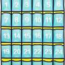 2 x Numbered Classroom Pocket Chart Hanging Organizer for Cell Phones Calculator Holders (30 POCKETS)