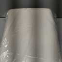 CAROLMADE Small Foot Stool Ottoman Footstool with Legs Under Desk Footrest for Living Room Bedroom and Office, Soft Ivory White (11"D x 15.4"W x 8.3"H)