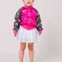 Girls Flip Sequin Jackets Kids Rainbow Sparkle Outwear Toddler Boys Glitter Sleeve Shiny Metallic Coat Birthday (Pink, XXXL)