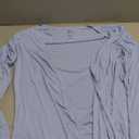 Maison Misfits Womens Casual Lightweight Long Sleeve Cardigan Soft Drape Open Front Fall Dusters Size L