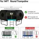 14FT Trampoline Tent, for 8 Curved Pole Trampoline, Sunroof, Cover Only