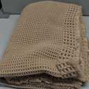 RESARE Waffle Bathroom Runner Rugs, Super Absorbent Bath Mat Non Slip Washable Quick Dry, Upgraded Ultra Soft Boho Bath Rugs with Tassels for Hallway Bedroom Laundry Room, 2'x6'(24"x72"), Brown