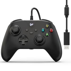 Wired Controller for Xbox One, Wired Xbox one USB Gamepad Controller Compatible with Xbox One/S/X/PC Windows 10/11 with 3.5mm Headset Audio Jack(Black)