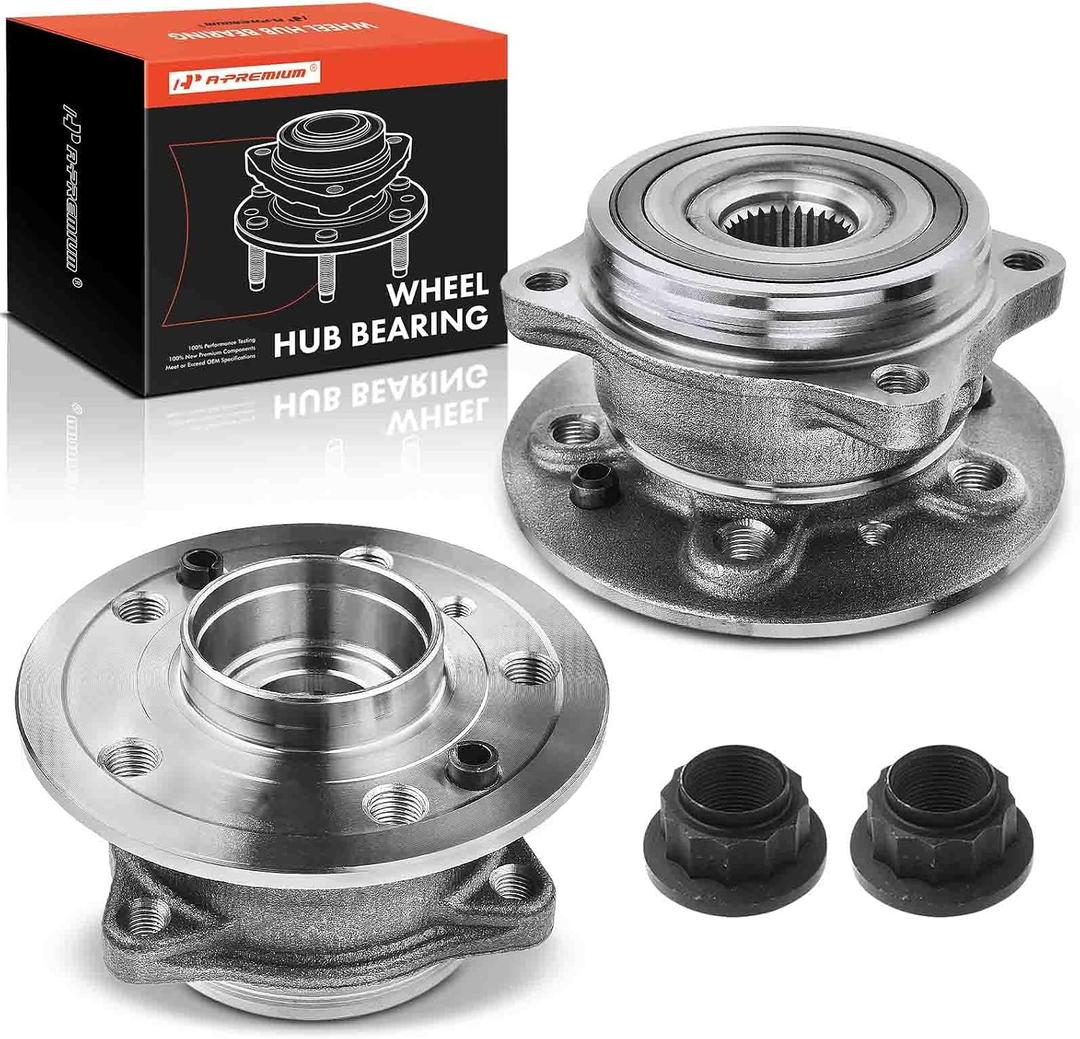 A-Premium 2 x Front Wheel Bearing and Hub Assembly Compatible with Mercedes-Benz GLE300D GLE350 GLE400 GLE43 AMG & ML250 ML350 ML400 ML550 & GL350 GL450 GL550 & GLS350D GLS450