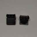 3 Holes Upgraded Aquatic Plant Cup Aquarium Plant Holder for Tank,Aquascape Accessories Decorations- Black 2 Pcs