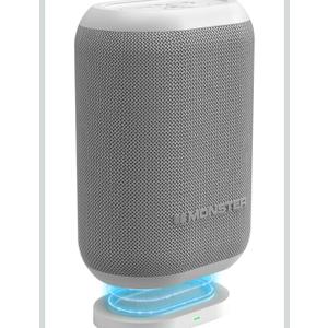 Monster DNA One Portable Bluetooth Speaker, Loud Portable Speaker with 360 Bass Sound and 10W Qi Certified Wireless Charging Pad, IP67 Waterproof- for Travel, Indoor and Outdoor Use