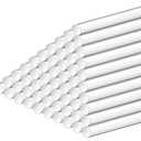 Acrylic Cake Pops Sticks Clear Lollipop Sticks Reusable Round Strip Stick Cocktail Stirrer for Wedding Chocolate Cookie Dessert Handmade DIY Crafts Party Decorations (5.9 Inch)