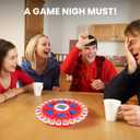 Word Game for Kids & Adults with 2 Modes,144 Topic Categories 36 Cards Pressing Games,Fun Fast-Paced Stop Game,LCD Display Timer Family Board Games for Christmas & Birthday Gifts (Red)