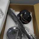 42" Ceiling Fans with Lights-Low Profile Ceiling Fan with Light and Remote/APP Control,Flush Mount,DC Reversible,LED Dimmable Blakc Ceiling Fans for Bedroom,Indoor/Outdoor Patio Use (Black)