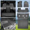 Custom Fit Floor Mats & Cargo Liner for 2026 Honda Passport TrailSport/RTL, Full Set All-Weather TPE Floor Liners 1st & 2nd Row with Backrest Protectors, 2026 Passport Accessories, Black