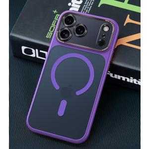 Magnetic for iPhone 17 Pro Max Case with Integrated Camera Protection, [Seamless Work with Magsafe] [Military Grade Shockproof] [Covered Camera Control Button] Case for iPhone 17 Pro Max 6.9'', Purple