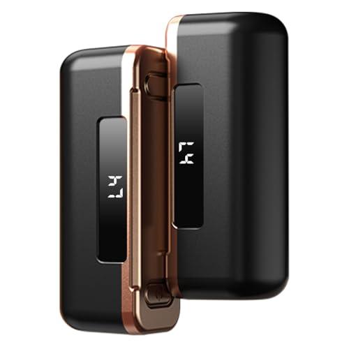 Hand Warmers Rechargeable 2 Pack - Magnetic Electric Hand Warmers 10000mAh, AI Temp Control, Up to 131℉, Reusable Battery Operated Pocket Heater with Digital Display for Raynauds, Hunting, Golf Pack Of 2