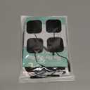 TENS Unit Replacement Pads, Nursal Reusable Self-Adhesive Electrodes Pads 20 Packs 2x2 2x4, Latex Free Pigtail TENS Pads, Compatible with TENS 7000, AUVON TENS, Etekcity, Nicwell Care Tens (Black)