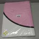 Card Binder 16 Pocket, 1000+ Cards PU Cover Trading Card Binder Side Loading Card Collection Album Holder Folders Pink (Pink and White)