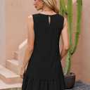 Naggoo Womens Sundress Summer Dresses for Women 2026 Sleeveless Tank Dress Spring Beach Boho Mini Dress (Black, XXL)