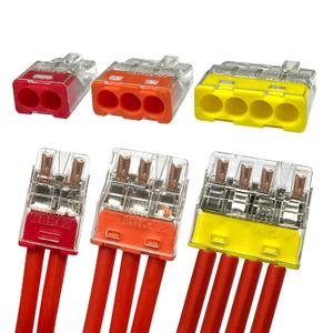 Dicio Push-in Wire connectors Nuts 300pcs terminals UL Listed Quick Connect connectors kit Low Voltage Wire Electrical connectors for Wiring 2 3 4 Port 4 Gauge Connectors Assortment Kit 24-14 AWG