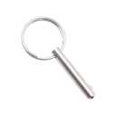 4 Packs of Bimini Top Pin, Quick Release Pin Dia.1/4in w/Lanyard Prevents Loss, Stainless Steel 316 with Free Screws