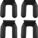 4PCS Furniture Wheel Stop Rubber Chair Wheel Stopper Bed Caster Stoppers Non-Slip and Silent for Rolling Chairs Beds and Other Furniture (Medium-6.5cm)